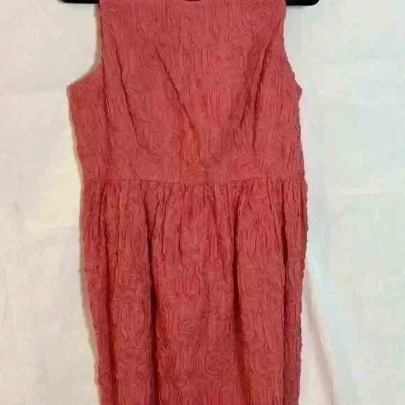 Talbots Sheath Flower Embroidered Peach Dress Size 16P - Picture 10 of 15